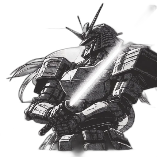 robot, weapon, sword, concept art transparent PNG cut-out