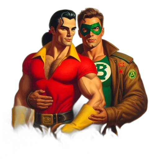 comic book art, concept art, cartoon, pixel art transparent PNG cut-out