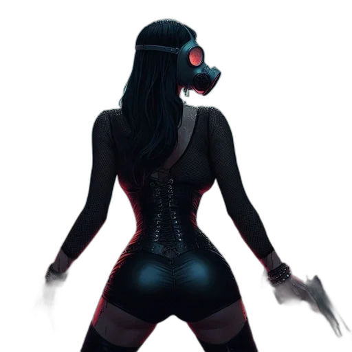 mask, creature, robot, staff transparent PNG cut-out