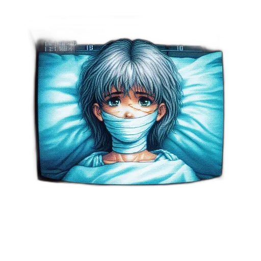mask, face, anime, vaporwave transparent PNG cut-out