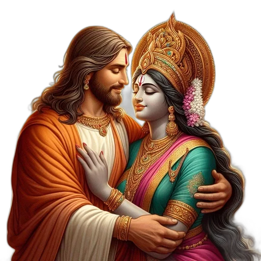 man, woman, embrace, divine transparent PNG cut-out