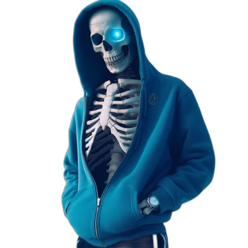 jacket, creature, jewelry, mask transparent PNG cut-out