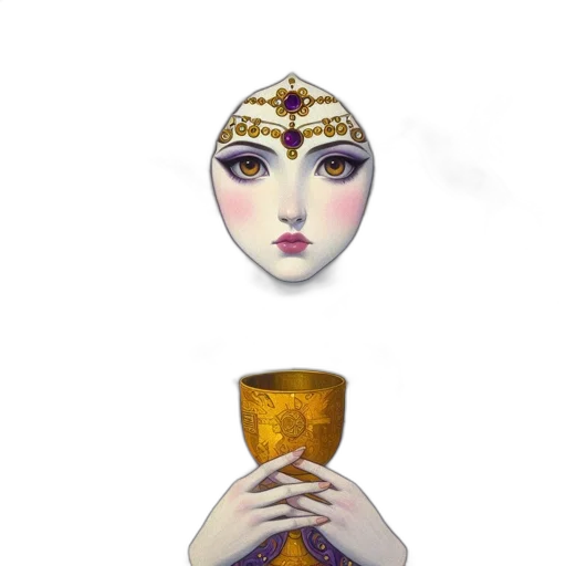 jewelry, crown, mask, face transparent PNG cut-out