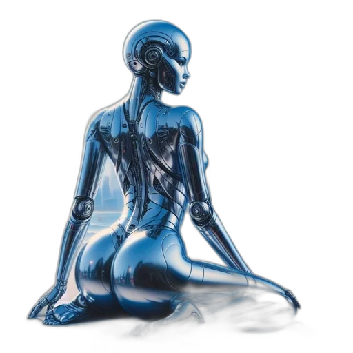 robot, jewelry, concept art, cyberpunk transparent PNG cut-out