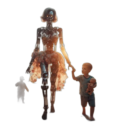 robot, creature, dress, concept art transparent PNG cut-out