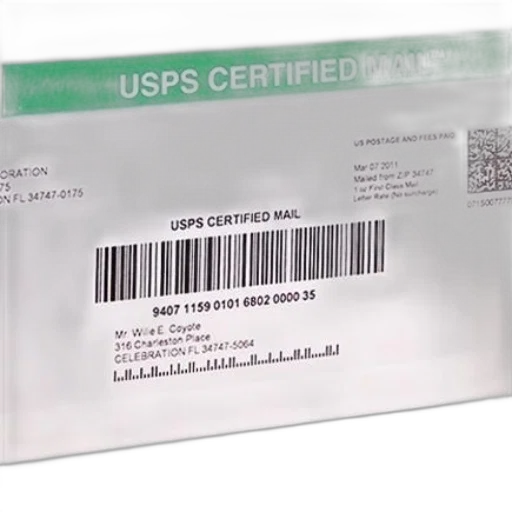 usps, certified, mail, label transparent PNG cut-out