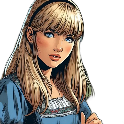 comic book art, cartoon, fantasy art, photorealistic transparent PNG cut-out
