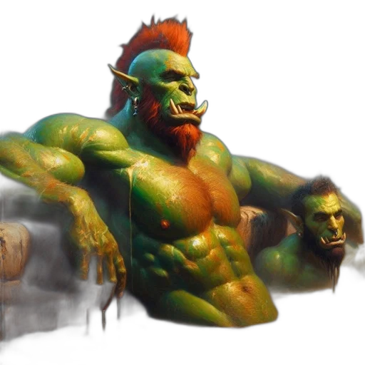 creature, concept art, fantasy art, 3d render transparent PNG cut-out