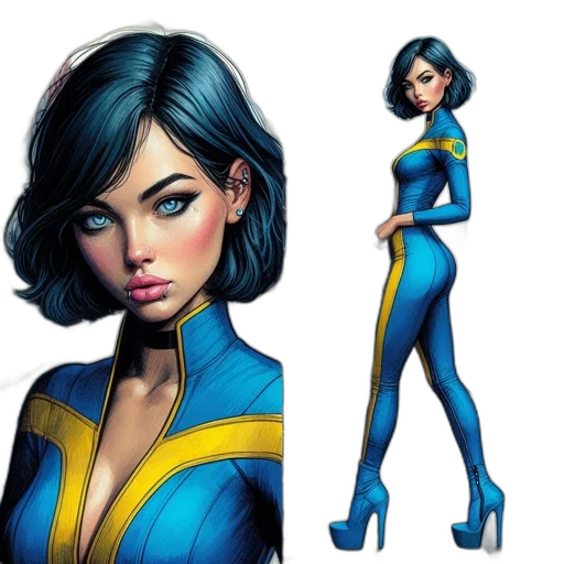 concept art, comic book art, fantasy art, cartoon transparent PNG cut-out