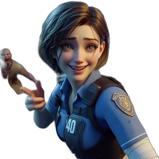 face, weapon, jacket, robot transparent PNG cut-out