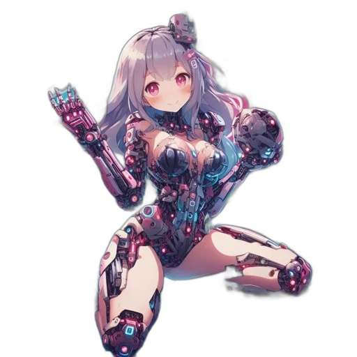robot, weapon, dress, creature transparent PNG cut-out