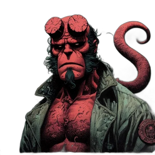 jacket, mask, comic book art, concept art transparent PNG cut-out