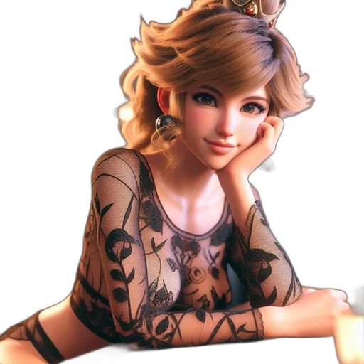 dress, jewelry, concept art, photorealistic transparent PNG cut-out