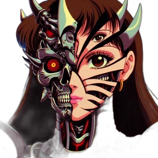 mask, face, concept art, fantasy art transparent PNG cut-out