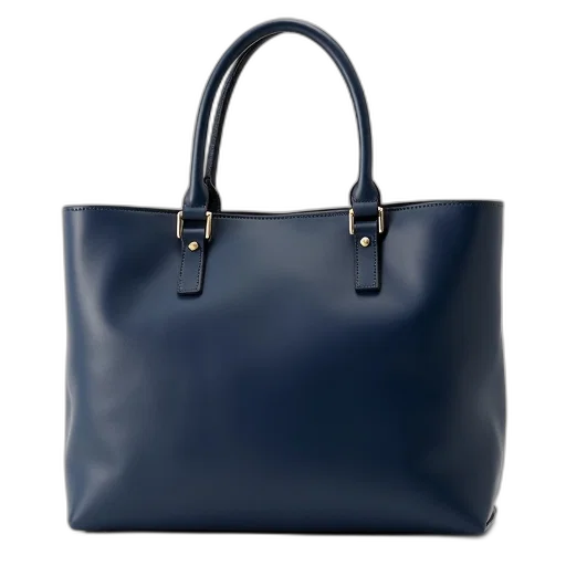 blue, navy, tote, bag transparent PNG cut-out