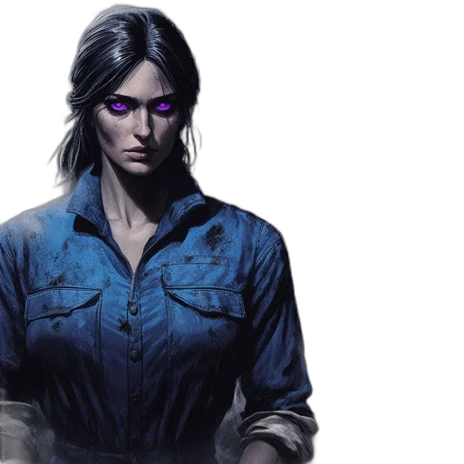 concept art, comic book art, cyberpunk, fantasy art transparent PNG cut-out