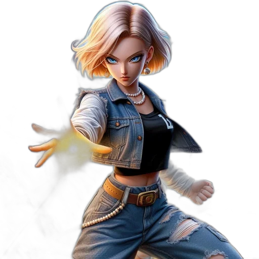 jacket, concept art, comic book art, 3d render transparent PNG cut-out