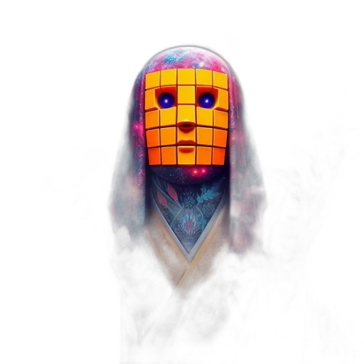 mask, face, robot, crown transparent PNG cut-out