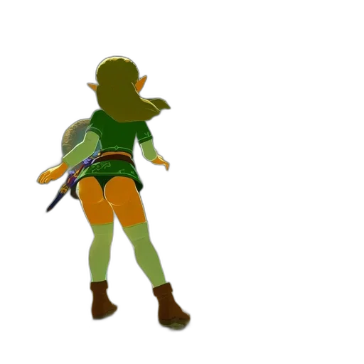 dress, creature, staff, weapon transparent PNG cut-out