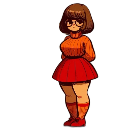 dress, staff, hair, creature transparent PNG cut-out