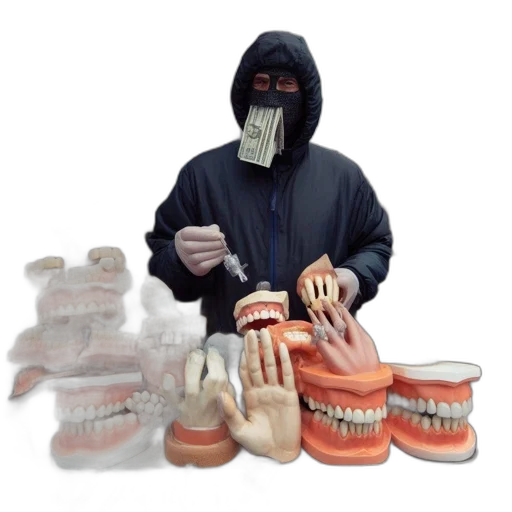 mask, shoes, weapon, jacket transparent PNG cut-out