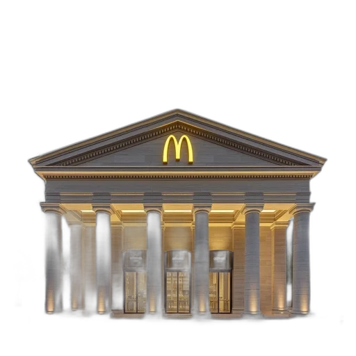 building, food, crown, 3d render transparent PNG cut-out