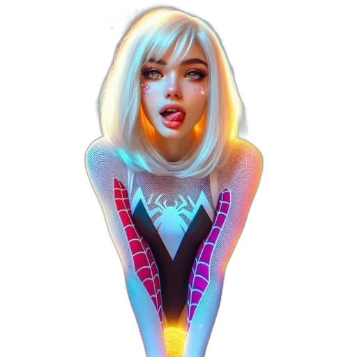 dress, jacket, robot, hair transparent PNG cut-out