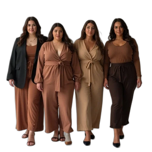staff, dress, earth tones, dark transparent PNG cut-out