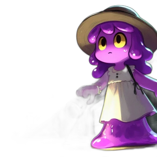 hat, staff, dress, creature transparent PNG cut-out