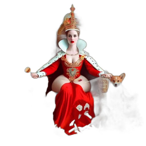 crown, staff, dress, jewelry transparent PNG cut-out