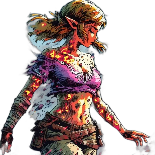concept art, comic book art, fantasy art, pixel art transparent PNG cut-out