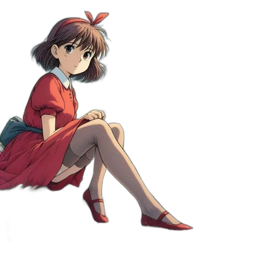 dress, flower, weapon, anime transparent PNG cut-out