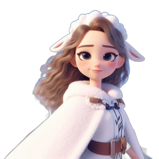 crown, dress, staff, face transparent PNG cut-out