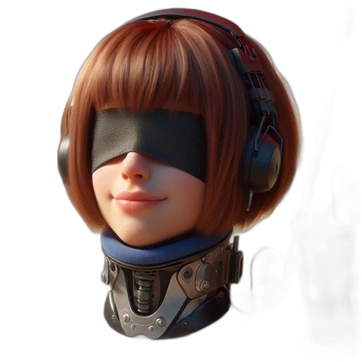 mask, face, robot, jacket transparent PNG cut-out