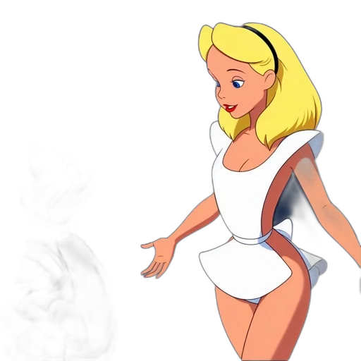 dress, cartoon, concept art, comic book art transparent PNG cut-out