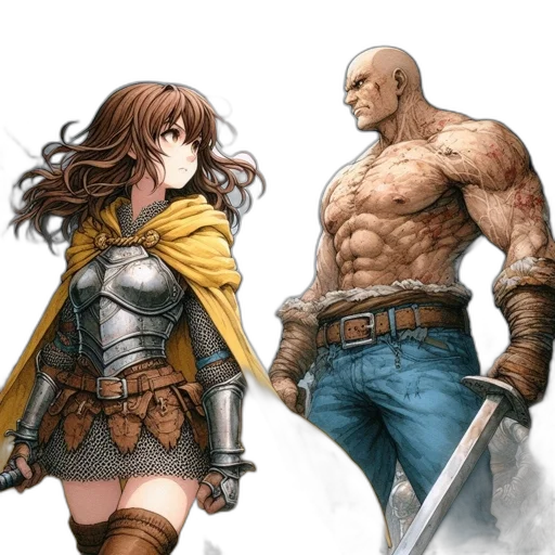 sword, fantasy art, concept art, comic book art transparent PNG cut-out