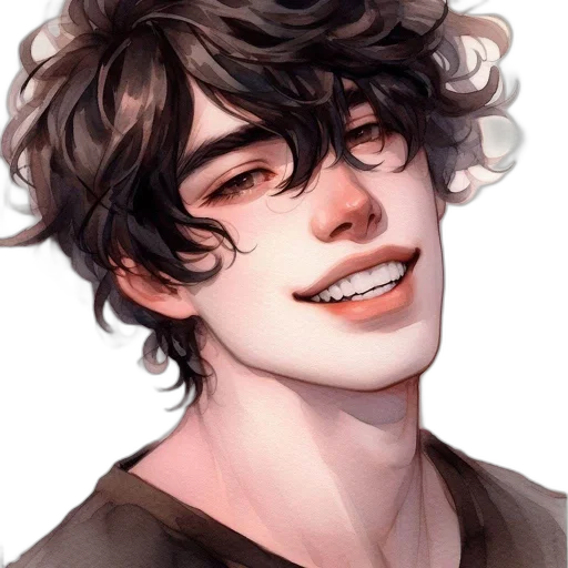 face, hair, creature, photorealistic transparent PNG cut-out