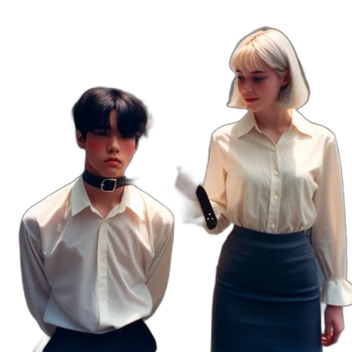 staff, dress, vaporwave, concept art transparent PNG cut-out