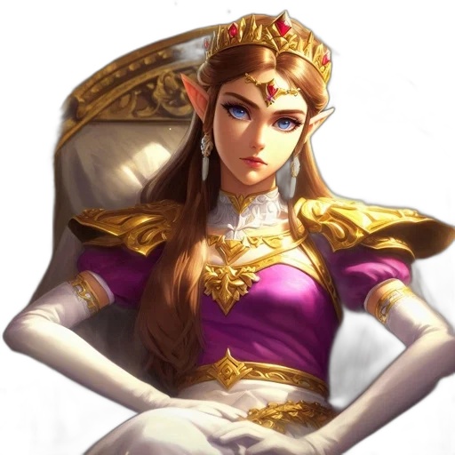 crown, jewelry, staff, face transparent PNG cut-out