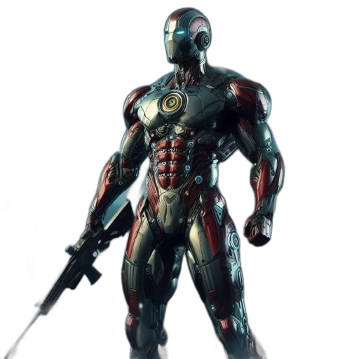 robot, weapon, sword, concept art transparent PNG cut-out