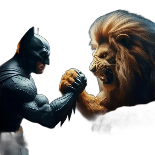 comic book art, concept art, fantasy art, photorealistic transparent PNG cut-out