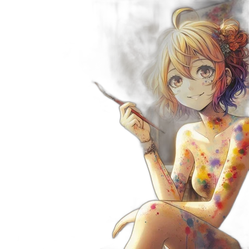 dress, flower, staff, weapon transparent PNG cut-out