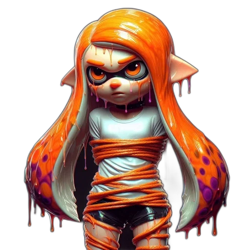 dress, creature, staff, animal transparent PNG cut-out