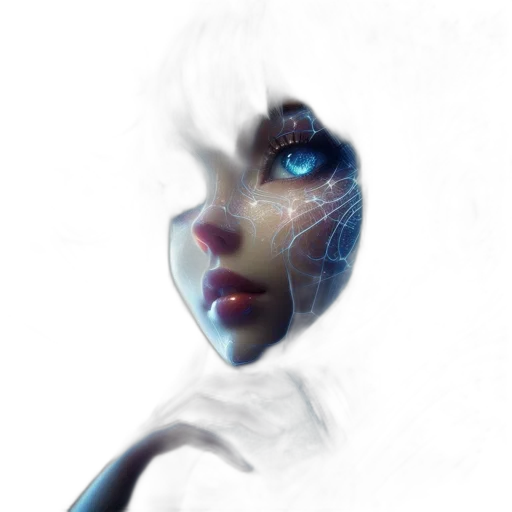 face, mask, robot, creature transparent PNG cut-out
