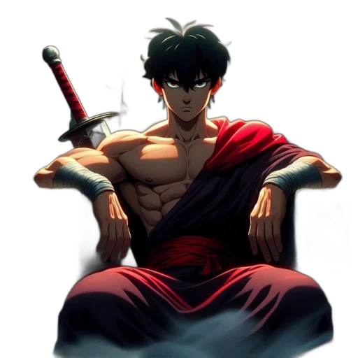 sword, weapon, comic book art, anime transparent PNG cut-out