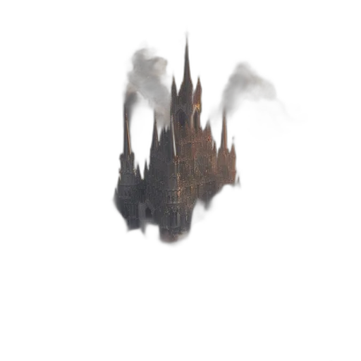 dragon, crown, building, mask transparent PNG cut-out
