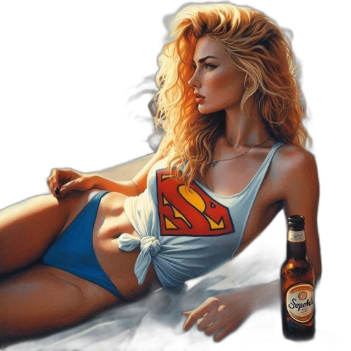 jewelry, bottle, comic book art, oil painting transparent PNG cut-out