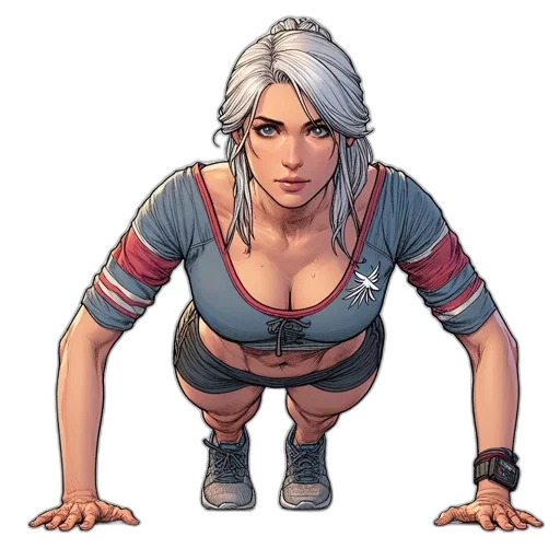 jacket, face, weapon, comic book art transparent PNG cut-out