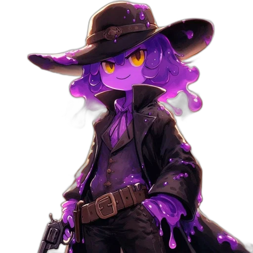 staff, hat, jacket, weapon transparent PNG cut-out