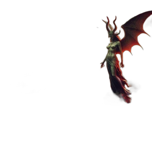 dragon, staff, creature, weapon transparent PNG cut-out